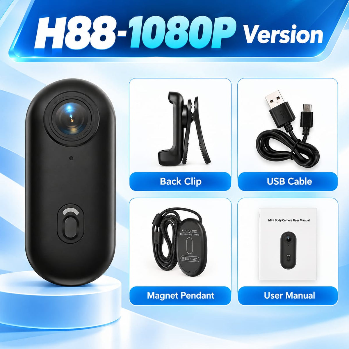 Clipz - Hands-Free Magnetic Action Camera